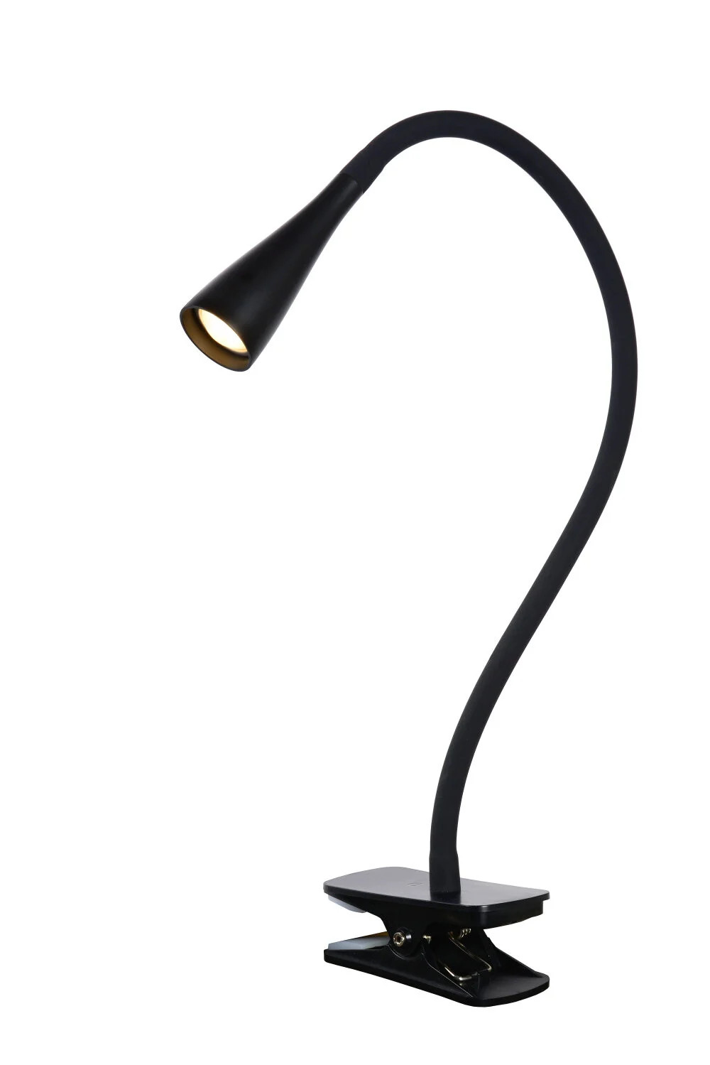 Lucide Zozy Klemlamp LED - Zwart - Dimbaar en Verstelbaar
