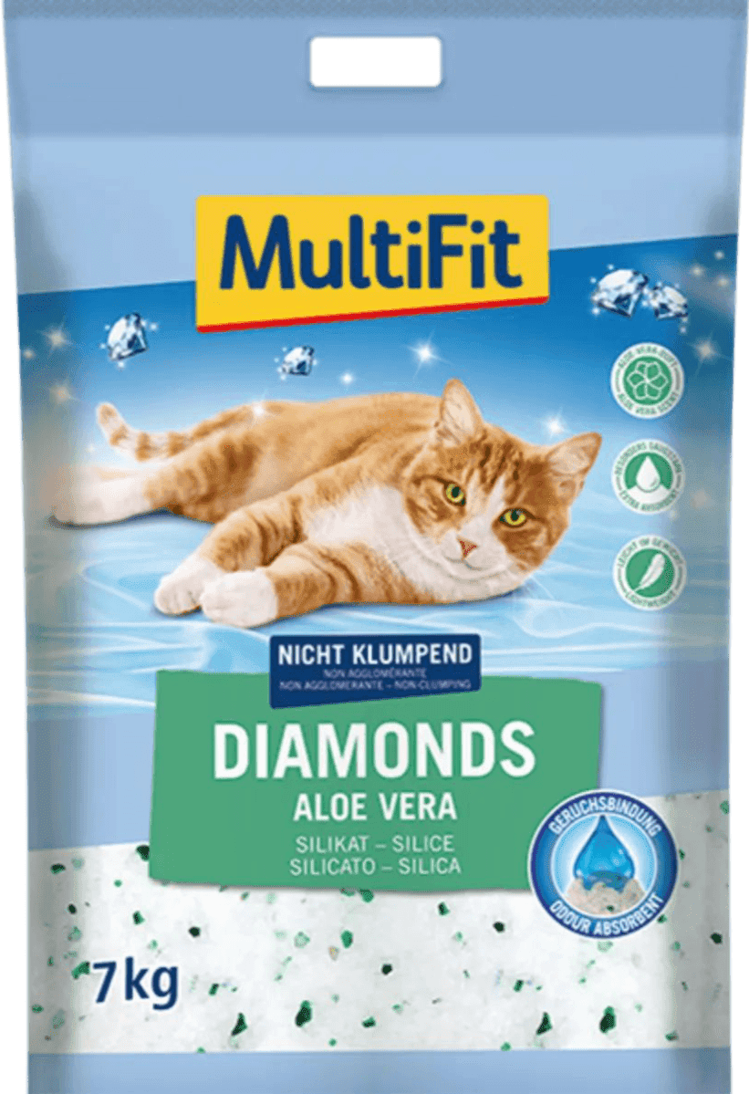 Kit Risparmio 2x15L Multifit Lettiera Assorbente Diamonds ALOE VERA