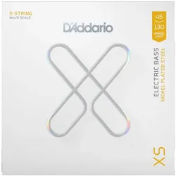 D'Addario Bassgitarrensaiten XS beschichtet elektrisch Hybrid Leicht Multiscale (5x, E-Bass, 0.13"), Saiten