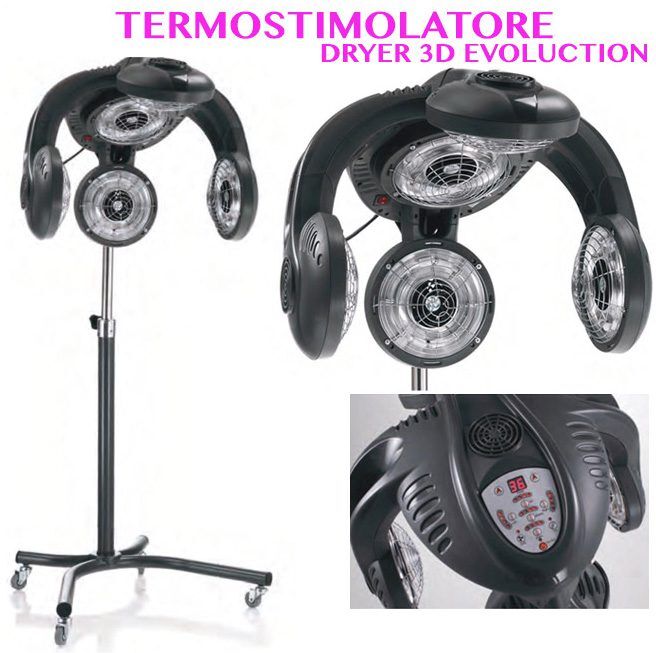 Xanitalia HAIR DRYER 3D EVOLUTION – Lampada Professionale per Termostimolazione e Trattamenti Potenziati