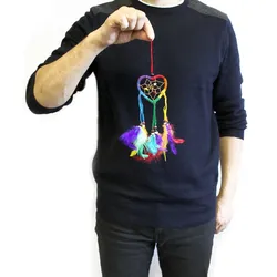 Bali Dreamcatcher - Small Heart - Rainbow
