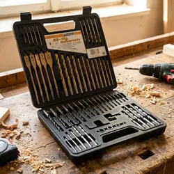 Professioneller 60-teiliger Bohrersatz aus hochlegiertem Werkzeugstahl, Holz, Stein, Metall, Senkbohrer – Maximale Leistung für perfekte Ergebnisse