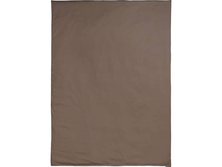 Duvetbezug Kos taupe Einfarbig Satin 160 x 210 cm