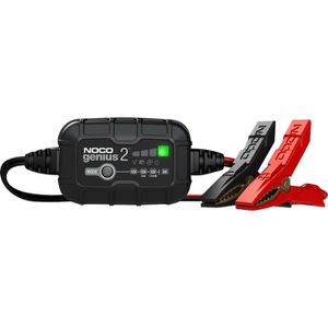 NOCO Autobatterie-Ladegerät GENIUS2EU, 6 V / 12 V, 2 A, automatisches Laden, mit Erhaltungsladung
