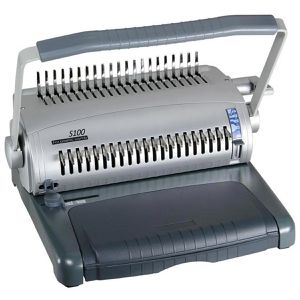 LMG Bindegerät S100, A4, manuell, Plastikbindegerät, 21 Ringe, bindet 500 Blatt