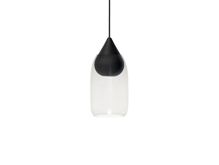 Mater Suspension Liuku Drop tilleul laqué noir transparent