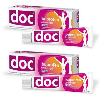 DOC Ibuprofen Schmerzgel 5% 2x 2x200 g Gel