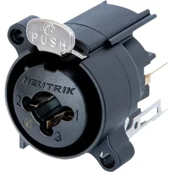Neutrik Audio XLR/jack 3P connector - female Kontakte aus Bronze, Verschluß aus Stahl