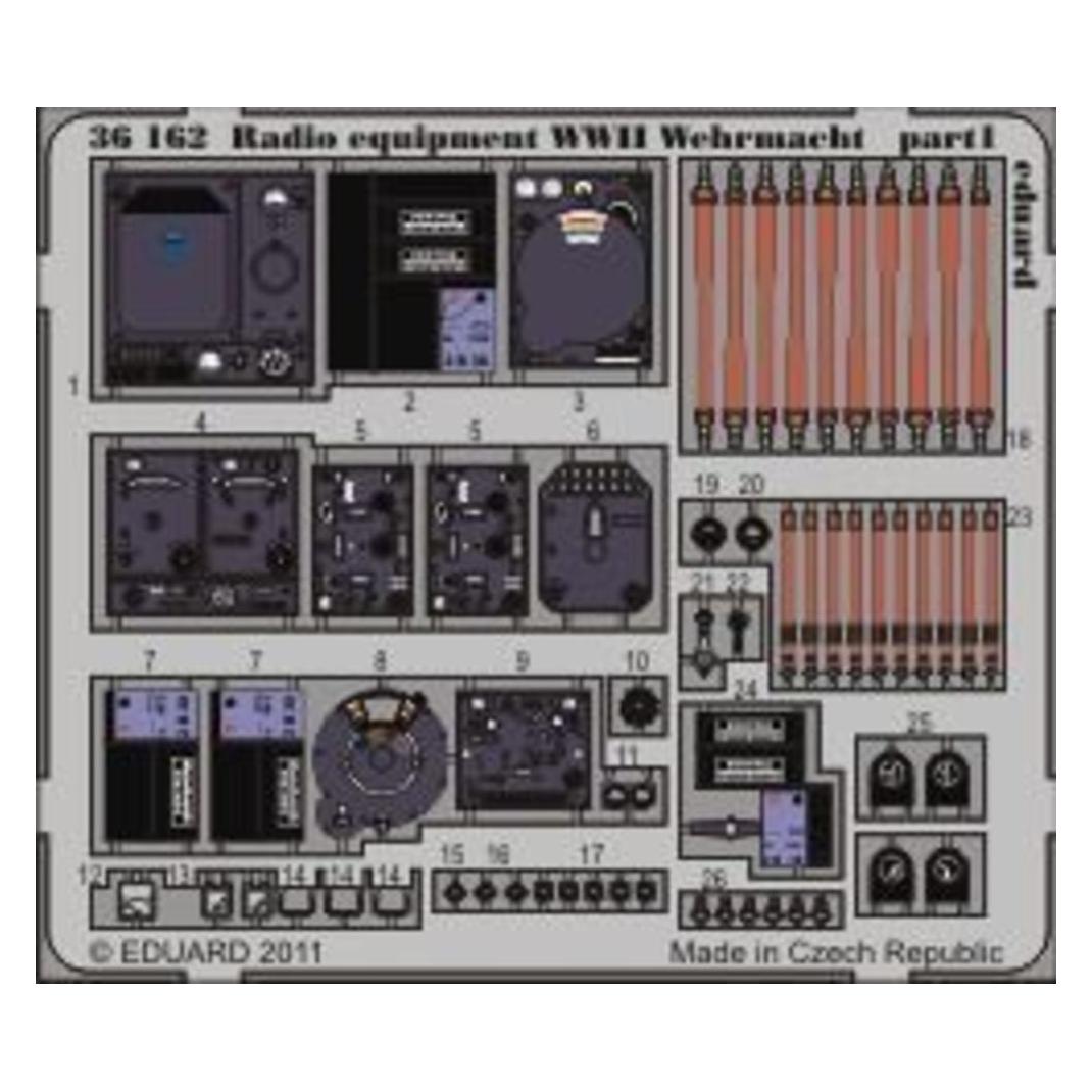 Eduard Radio equipment WWII Wehrmacht - colour (36162)