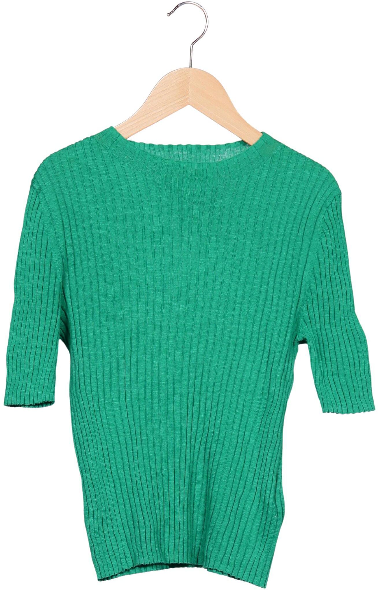 Marc O' Polo T-Shirt, Grün, Gr. S, Leinen / Baumwolle - Second Hand