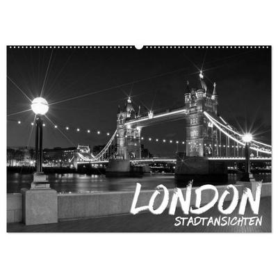 LONDON Stadtansichten (Wandkalender 2027 DIN A2 quer), CALVENDO Monatskalender