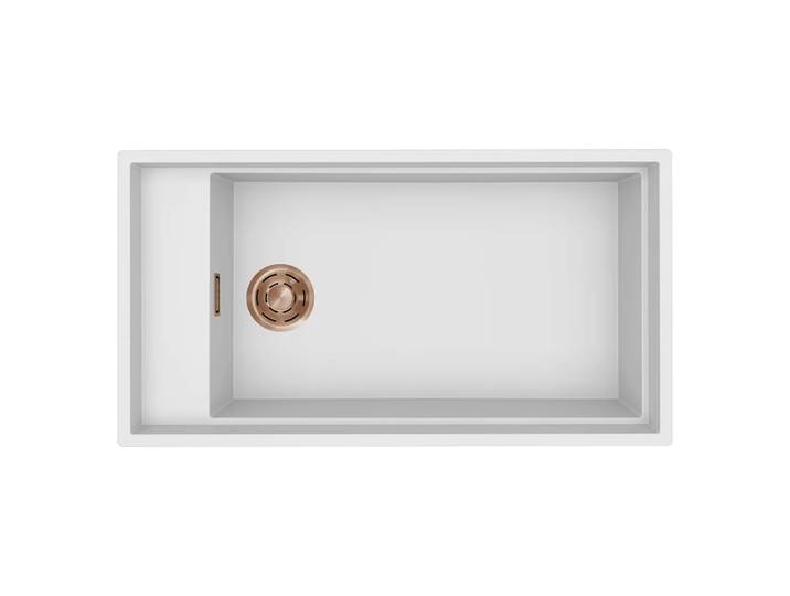 ELLECI évier DIALOGO (Blanc, évier bronze - Keratek)