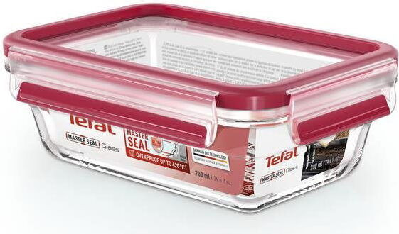 Tefal Masterseal Glass Rechthoekige Opbergbox, 0,7 liter