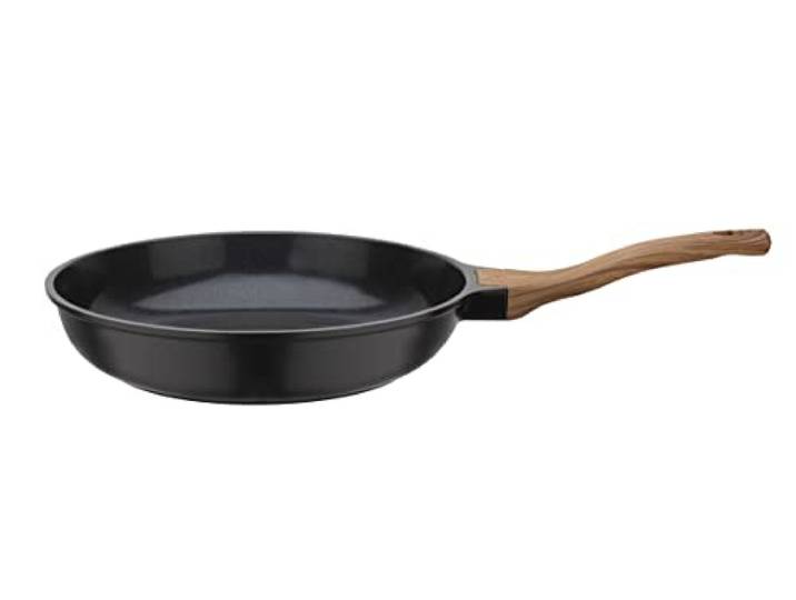 GSW 418607 Natural Fit Poêle à frire en aluminium\, poignée ergonomique aspect bois\, noir\, diamètre 20 cm