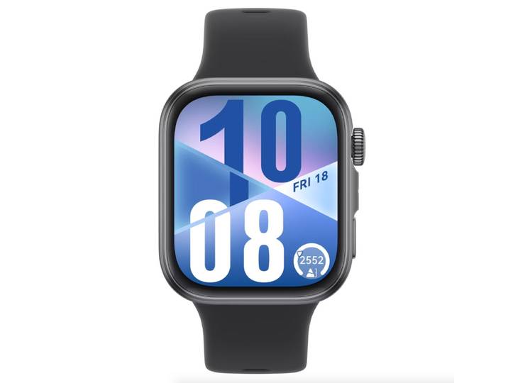 Huawei Watch Fit 4, schwarzes Gehäuse mit schwarzem Fluorelastomer-Armband + FreeBuds SE 2