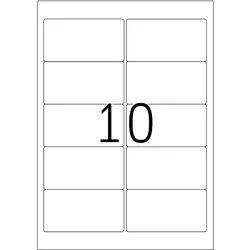 Herma, Etiketten, Typenschild Etiketten A4