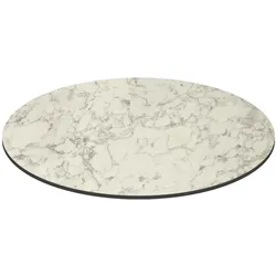 Oviala Business Runde HPL-Gartentischplatte, 70 cm, Marmor Oviala