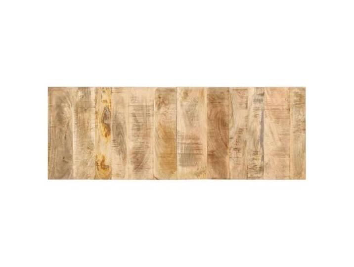 Makastle Kopfteil Mango-Massivholz 140x50 cm Braun Wandmontage möglich