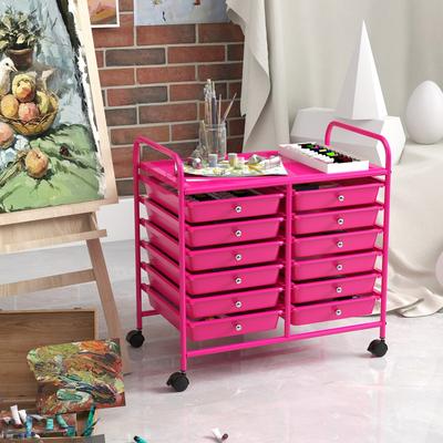 Lirago 12 Drawers Rolling Storage Cart for Home and Office