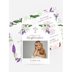 Einladungskarten Konfirmation selbst gestalten mit Spruch und Fotos im Onlinedesigner bei Meine-Kartenmanufaktur.de