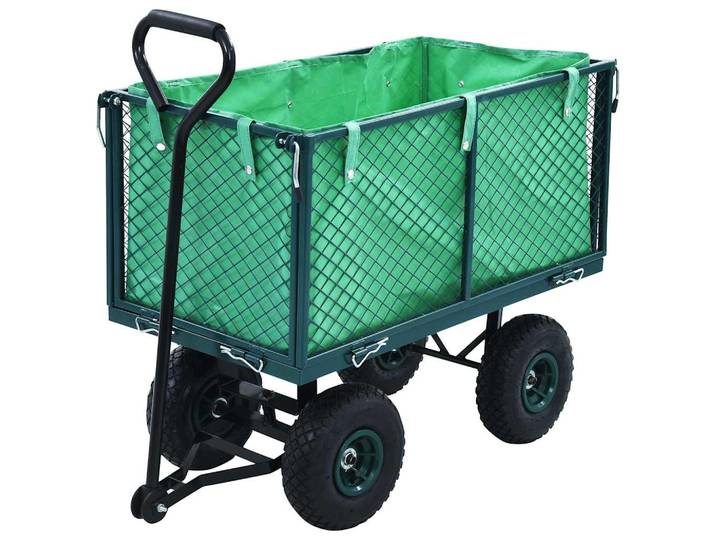 vidaXL Gartenwagen Grün 350 kg