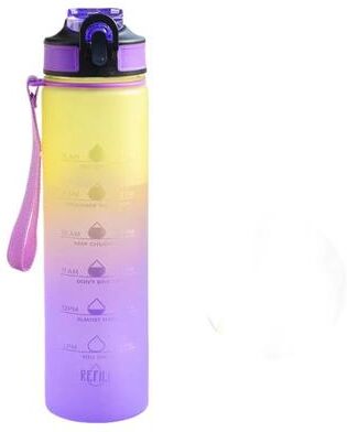 Inspired Finds Summer High Value Gradual Change Sports Outdoor Water Cup With Portable Rope yellow
