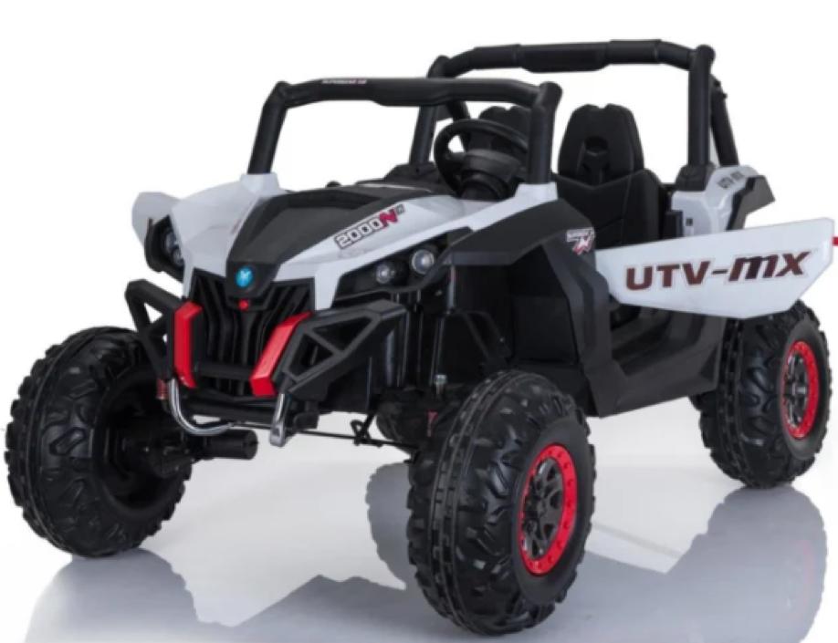 UTV MX Buggy Kinder-Elektroauto 2-Sitzer 12V Weiß