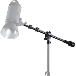 Walimex Galgenstativ mit Gegengewicht (183 cm, 5 kg), Lampenstativ, Schwarz