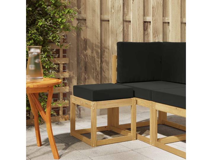 vidaXL Outdoor Hocker Bank Massivholz Akazie