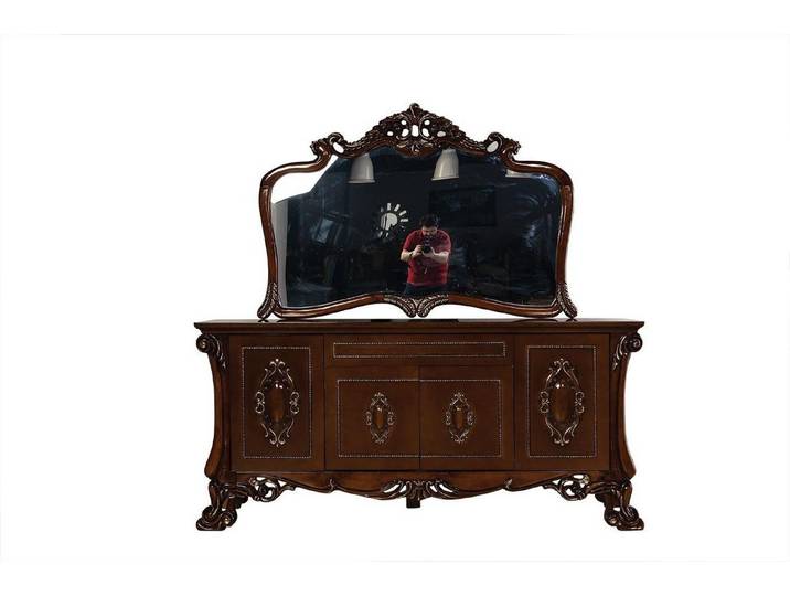 Xlmoebel Sideboard Holz Kommode mit Spiegel und Regal - Anrichte für jeden Raum (Mit Spiegel, 1 St., Kommode mit Spiegel), Made in Europa