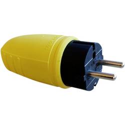 N & L 17174 Schutzkontaktstecker Gummi 230 V Gelb IP44