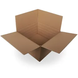 KK Verpackungen 60 x Faltkartons 450x450x240mm Versandkartons zweiwellig mit variabler Höhe