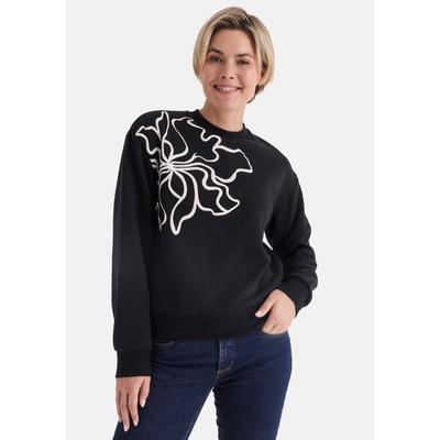 Sweatshirt STOOKER WOMEN "CASSY Sweat-Pulli Rundhals", Damen, Gr. 44/46, schwarz, 60% Baumwolle, 40% Polyester, regular fit, Rundhals, Sweatshirts Sweatshirt, Sweat-Pulli Rundhals für Damen