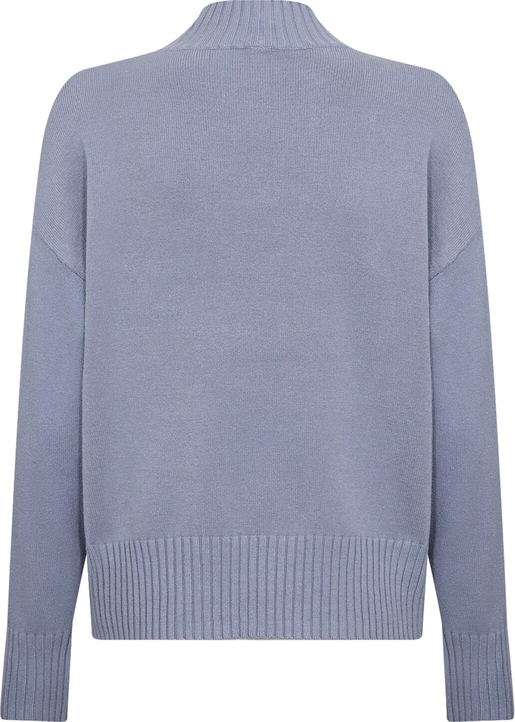 Strickpullover SOYACONCEPT "SC-KANITA 41", Damen, Gr. XXL, tempest melange, Strick, Obermaterial: 50% Viskose, 27% Polyester, 23% Nylon, meliert, normal, hoch geschlossener Ausschnitt, Rippstrickbündchen, Pullover Strickpullover, Viskosemischung tempest m