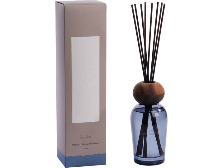 Diffusor Sarina blau 220 ml - Material: Glas/Holz