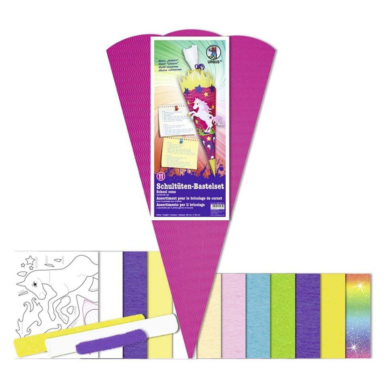 Ursus Schultüten-Bastelset /"Einhorn/" (67 cm, 1x) (9850011)