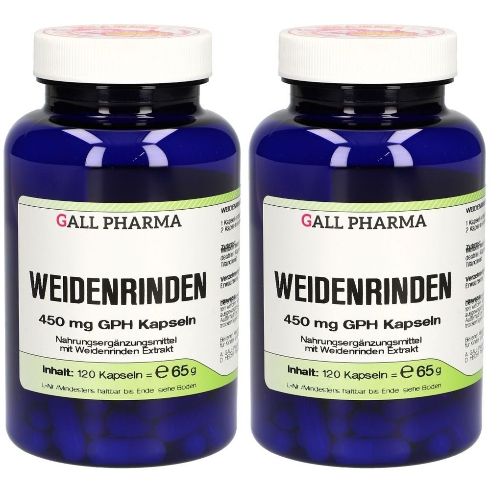 Weidenrinden 450 mg GPH Kapseln 2x 2x120 St