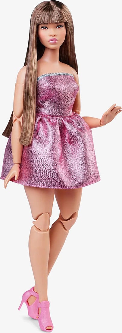 Barbie Signature Barbie Looks 23 - Curvy met roze mini-jurk
