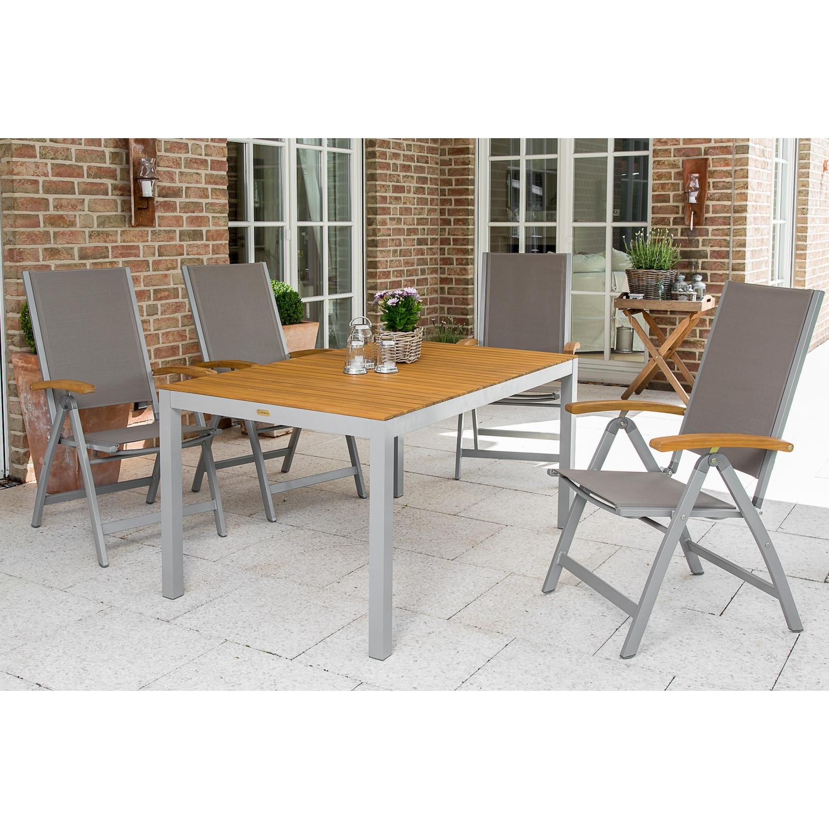 Merxx Naxos Set 5tlg. Tisch 150x90 cm
