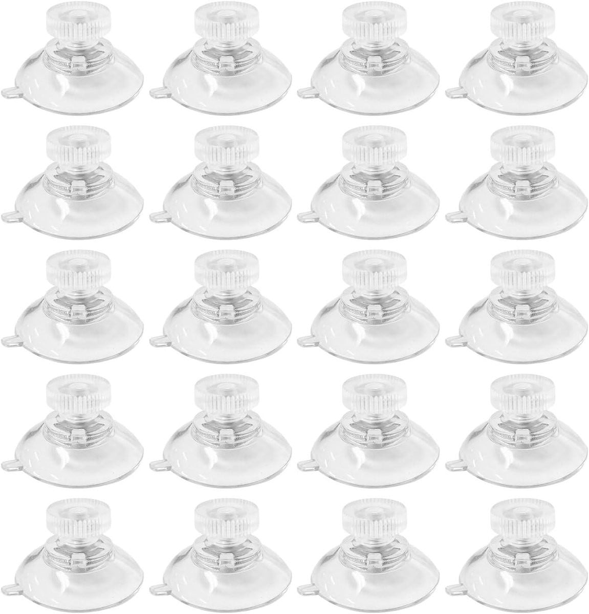24 stuks Schroef Zuignappen met Moeren - Transparant - Decoratie Ophangen zonder boren