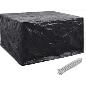 vidaXL Gartenmöbel-Abdeckung 41638, schwarz, 172 x 73 x 113 cm (B/H/T), wasserfest, eckig