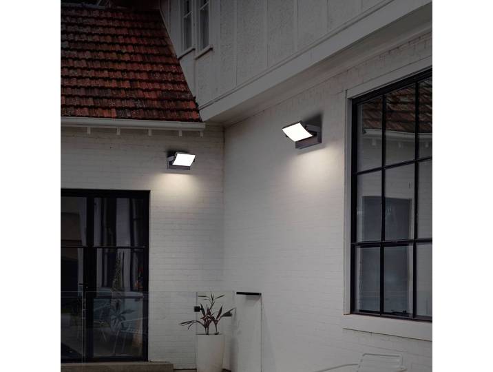 CMD LED Außenwandleuchte 9080, schwarz, Aluminium, Modern