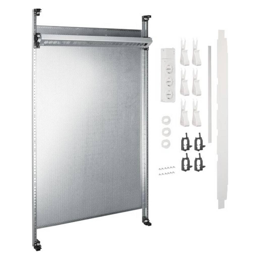Hager Komplettfeld Multimedia UF22NWuniversZ 900mm 2feld o.Patchmodule (UF22NW)