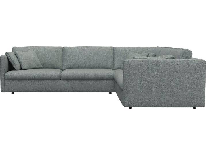 FLEXLUX Ecksofa Lovane, elegant und zeitlos, bequem, L-Form, Weich & anschmiegsam, große Sitztiefe auf Kaltschaum, Dekokissen inkl.