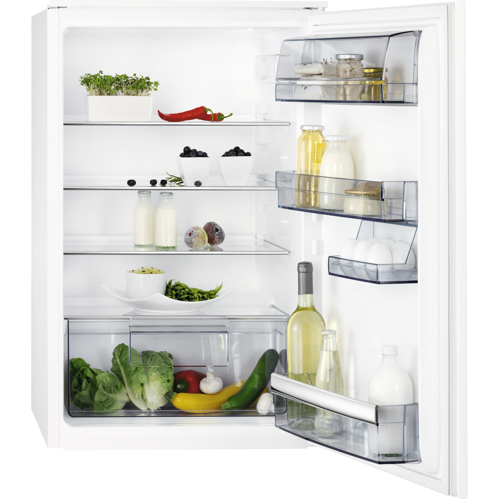 AEG Einbaukühlschrank / 880 mm / 142 L / Schlepptür SKB588D1AS Weiß