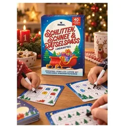 OTTO Office Weihnachtsliches Logikrätsel-Kartenspiel »Schlitten, Schnee & Rätselspaß«