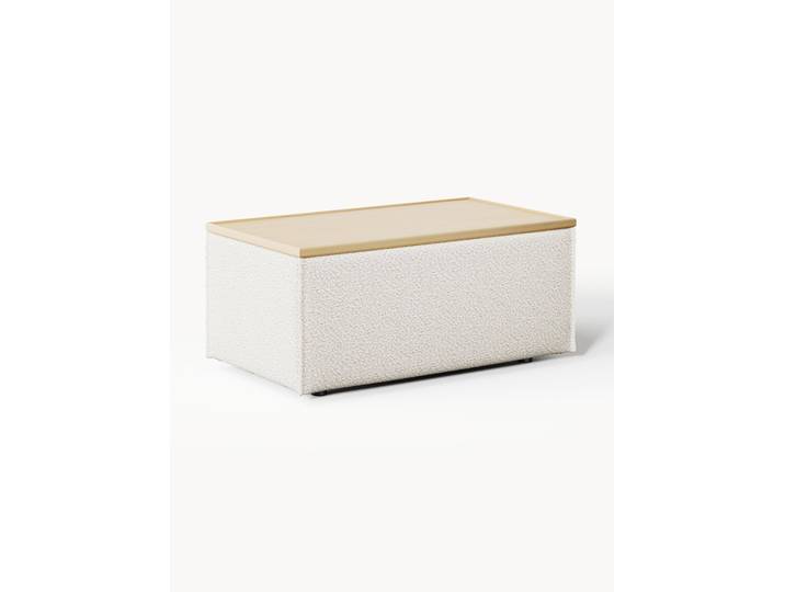 Pouf en bouclette avec rangement Lennon