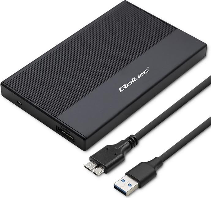 Qoltec Behuizing voor 2.5 inch SSD/HDD, SATA, USB 3.0, 2TB
