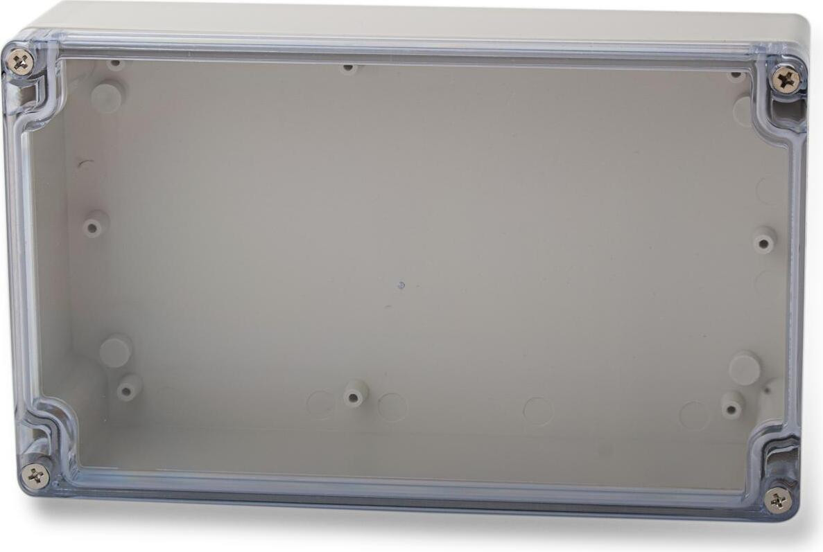 Edi-tronic behuizing met transparant deksel, ABS, B/D/H: 200 x 120 x 57 mm
