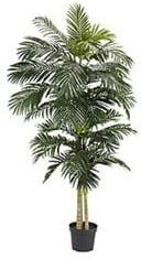 Nearly Natural Golden Cane Palm 8-foot Silk Tree - Green